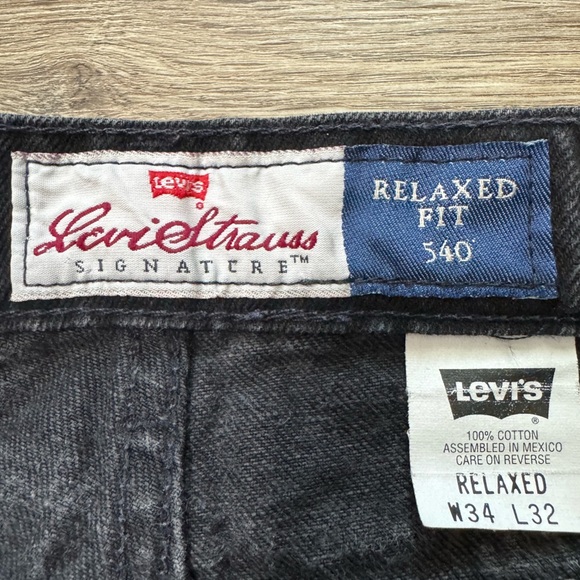 Vintage Levi’s 540 Relaxed Fit Black Jeans – Size 34x32 – Made in Mexico - Picture 2 of 9